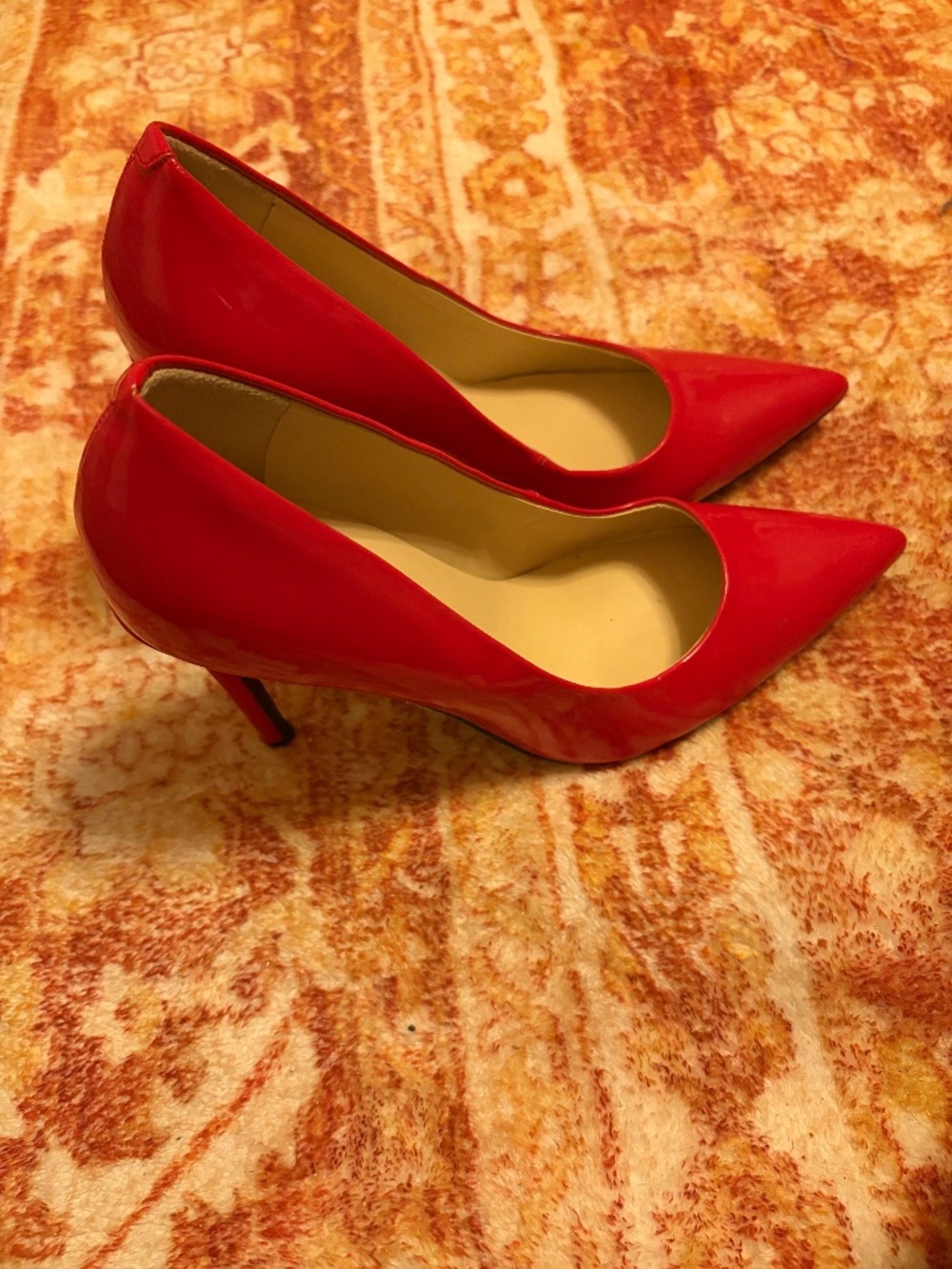 Women’s Red High Heel Pumps Size 7.5